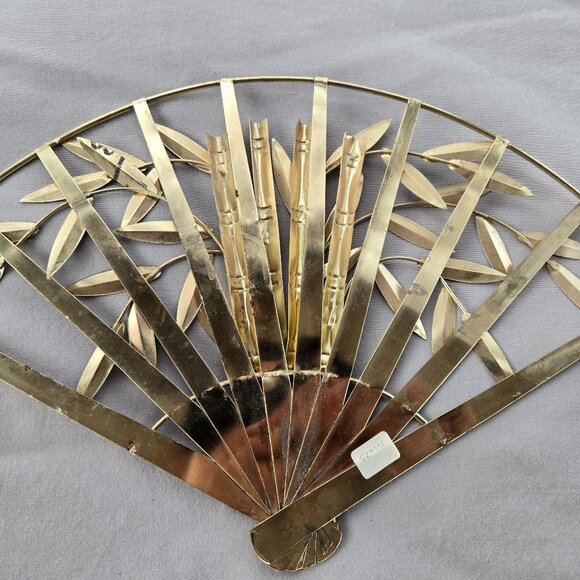 Asian Metal Fan for Wall Decor - Picture 3 of 5